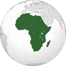 Location of Africa