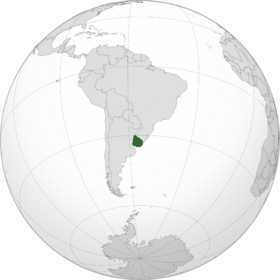 Lage von Republik Östlich des Uruguay