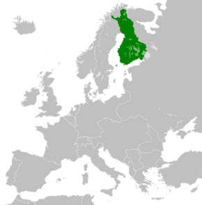 Location of Grand Duchy of Finland