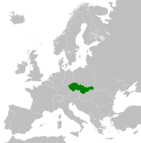 Location of Czechoslovak Socialist Republic
