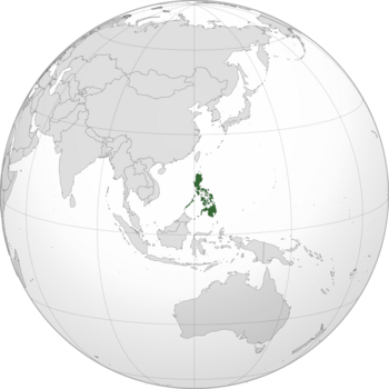 Emplacement de République des Philippines