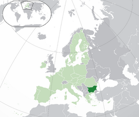Lage von Republik Bulgarien
