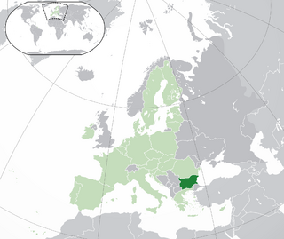 Location of Republic of Bulgaria