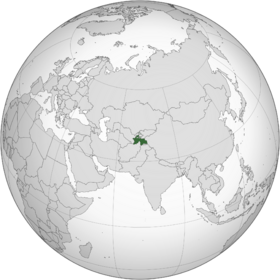 Lage von Republik Tadschikistan
