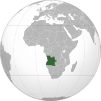Location of Republic of Angola