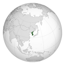 Location of Korea