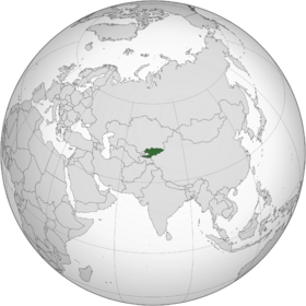 Lage von Kirgisische Republik
