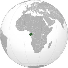 Location of Gabonese Republic