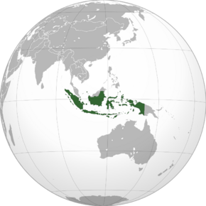 Location of Republic of Indonesia