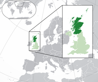 Location of Scotland