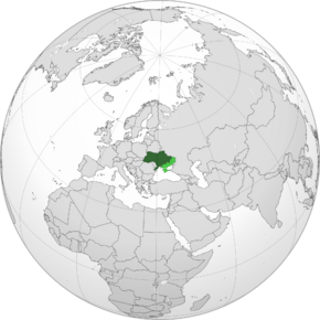 Territories partially controlled by Russia in light green, recognized as Ukrainian territory by the UN.