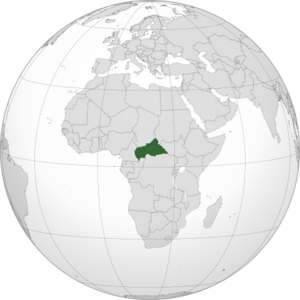 Location of Central African Republic