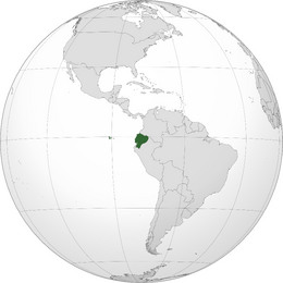Location of Republic of Ecuador