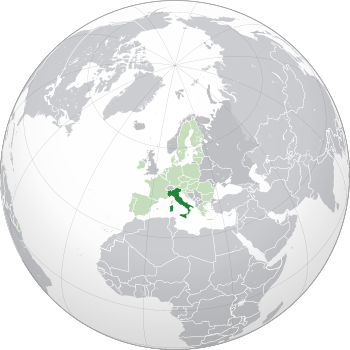 Lage von Italienische Republik