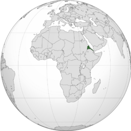 Location of State of Eritrea