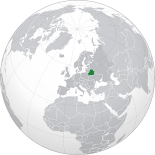 Location of Republic of Belarus