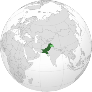 Claimed territories in light green