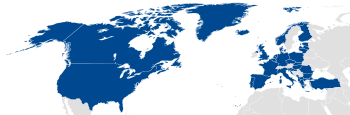Location of North Atlantic Treaty Organization