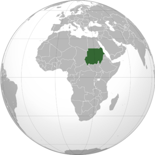 Location of Republic of the Sudan