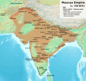 Lage von Maurya-Reich