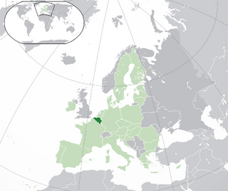 Location of Kingdom of Belgium