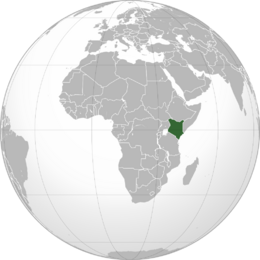Location of Republic of Kenya
