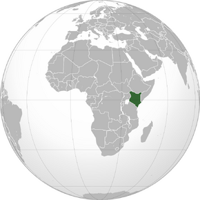 Location of Republic of Kenya