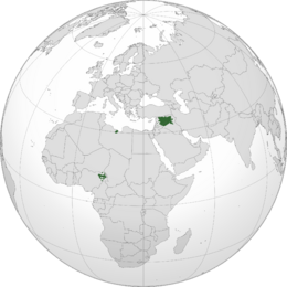 Territory controlled by the Islamic State in May 2015