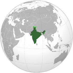 Uncontrolled claimed territories in light green