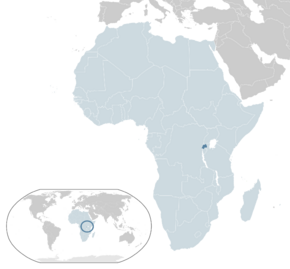 Location of Republic of Rwanda