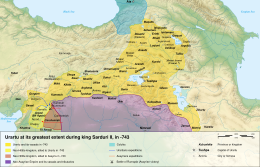 Biainili at its peak in 743 BCE