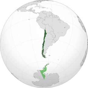 Location of Republic of Chile