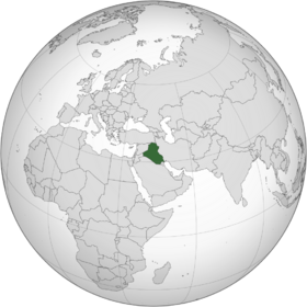 Lage von Republik Irak