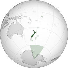 Location of New Zealand