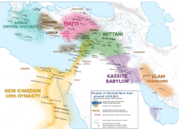 Karduniaš (purple) around 1400 BCE