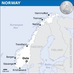 Location of Kingdom of Norway