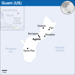 Location of Guam